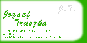 jozsef truszka business card